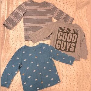 Cat & Jack Old Navy Children’s Place Long Sleeve Shirt Bundle Baby Boy 12 Months